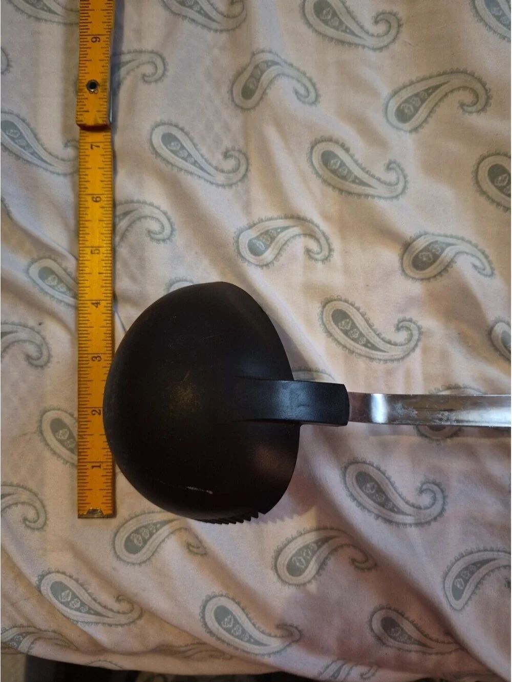 GOOD COOK brand Cooking and Serving Ladle,  Black Plastic + Metal